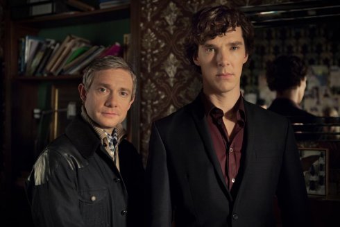 Foto: Martin Freeman & Benedict Cumberbatch, Sherlock (© polyband)