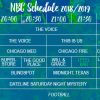 Foto: NBC-Programmplan für den Herbst 2018, der bei den Upfronts 2018 vorgestellt wurde.